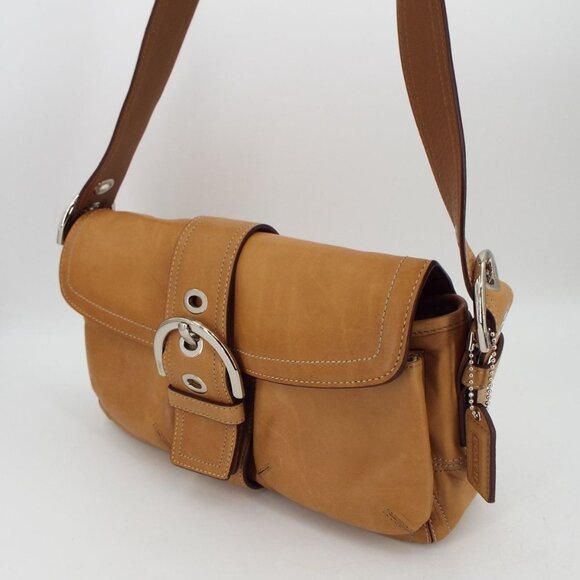 COACH 9434 Tan Leather Soho Shoulder Bag Vintage Y2K - Picture 5 of 15